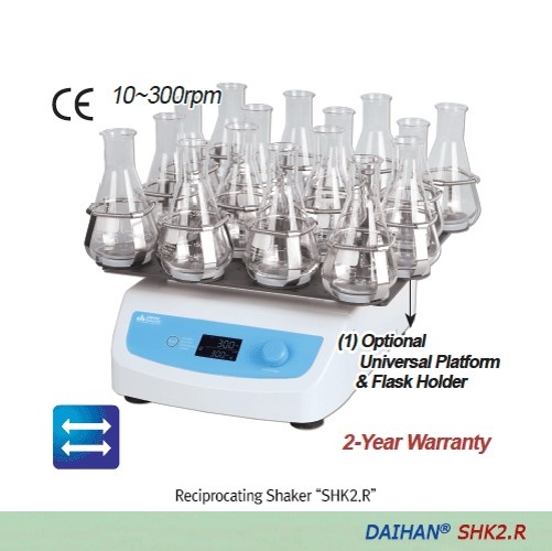 Digital Shaker, Reciprocating, MaXshake SHK2.R, Max.300rpm, Only-unit, 230V