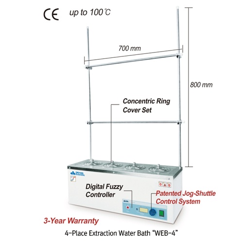 Water Bath Extraction, 4xPlaces WEB-4, 230V