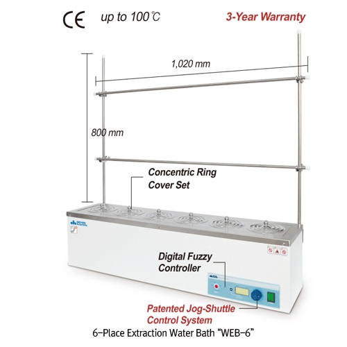 Water Bath Extraction, 4xPlaces WEB-4, 230V 1