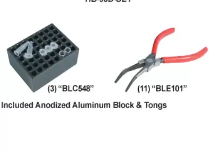 Dry Bath Heating, Package, Dual Control with 2x48Holes Block HB-96D-Set, 1