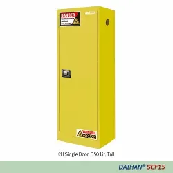 Safety Cabinets for Flammables 1 Door, Manual, 1-Shelf, 70Lit DH.SCF1507 2