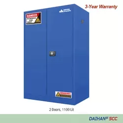 Safety Cabinets for Acid &amp;amp; Corrosives, &amp;quot;SCC-110&amp;quot;, 2 Door, Manual, 2-Shelves, 1,100Lit