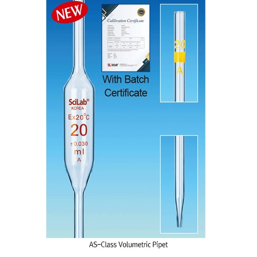 Pipet, Volumetric, AS-Class, 20㎖, accu SL.Pip1027